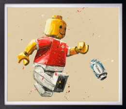 A-Lego Wyn Jones - Canvas - Black Framed - Framed Box Canvas