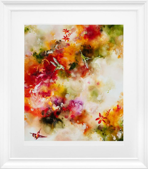 Autumn Warmth - White Framed