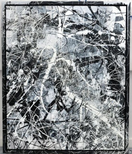 Black Ice - Original On Aluminium - Framed