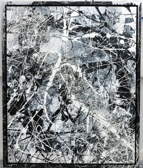 Black Ice - Original - Framed