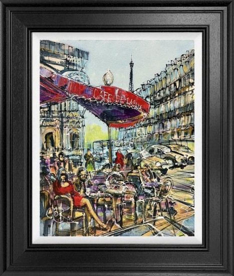 Cafe De La Paix - Original - Framed