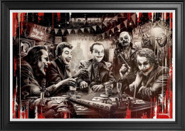 Caught Jesters - Deluxe (Red) Limited Edition - Black Framed