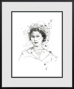 Celebrating Her Majesty - Black Framed