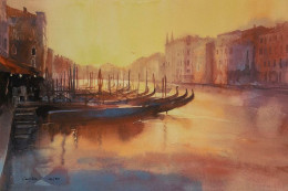 Early Evening Rialto - Framed