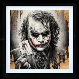 Joker Card - Original - Framed