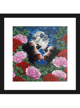 Kiss From A Rose - Black Framed