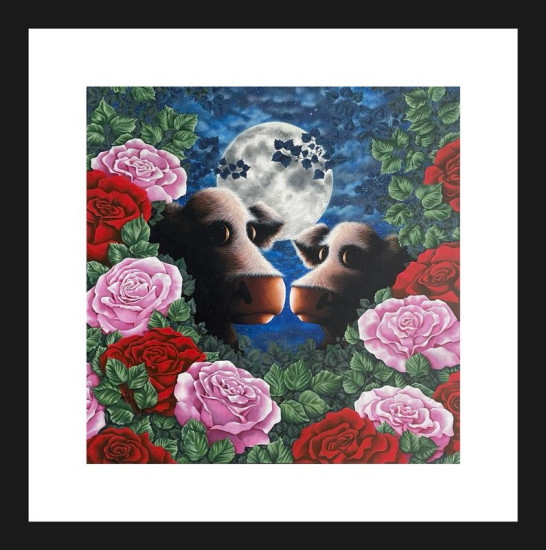 Kiss From A Rose - Black Framed