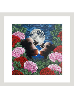 Kiss From A Rose - White Framed