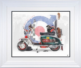 Life Is A Journey, Enjoy The Ride - White Framed