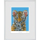 Little Roar - White Framed