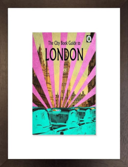 London - The City Guide (3D Book Cover) - Framed