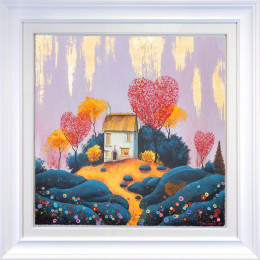 Love Hut - White Framed