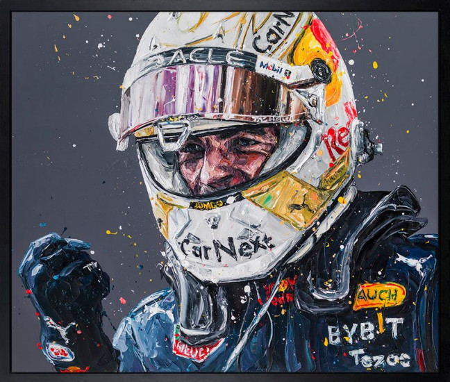 Max Verstappen '22 - Canvas - Black Framed