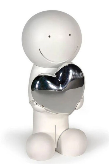 One Love (White And Silver) - Sculpture