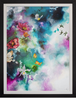 Opal II - Canvas - Black Framed