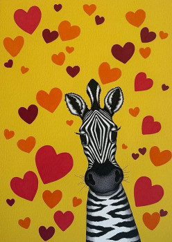 Yellow Zebra II - Print