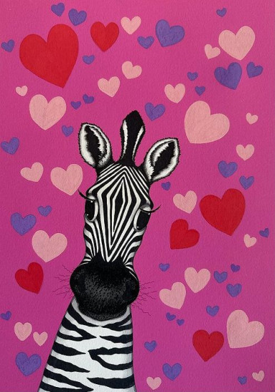 Pink Zebra II - Print