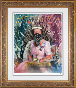 Queen Of Thrones - Gold Framed