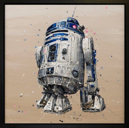 R2-D2 - Canvas - Black Framed - Framed Box Canvas