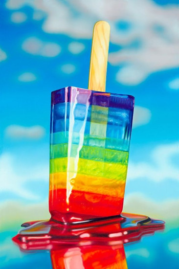 Rainbow Popsicle - Print only