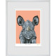 Rhino Rumble - White Framed