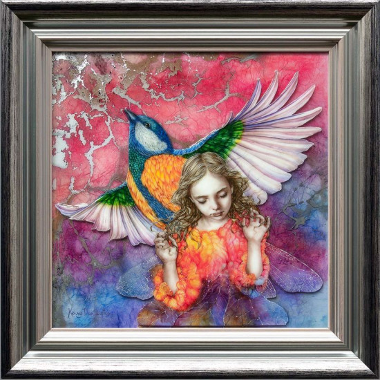 Spring Fae - Silver-Blue Framed