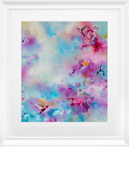 Spring Glow - White Framed