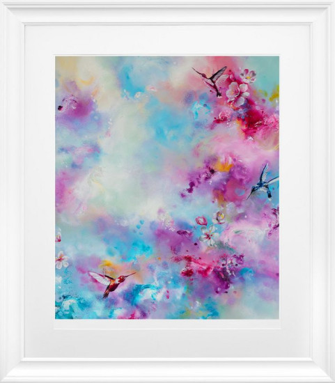 Spring Glow - White Framed