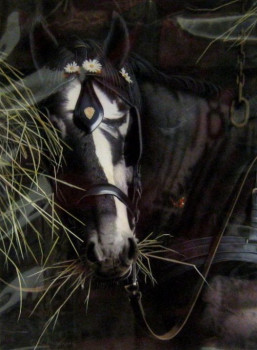 Study Of A Horse - Original - Mounted