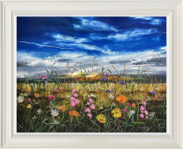 Sunrise Meadows - White Framed