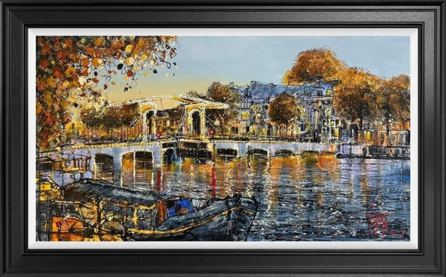 Sunshine Reflections Across the Water - Original - Framed