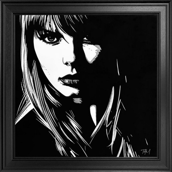 Swift - Fabrica Collection, Monochrome (On Velvet) - Framed