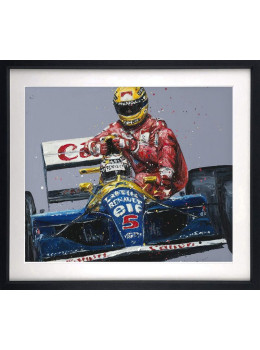 Taxi For Senna - Artist Proof - Black Framed