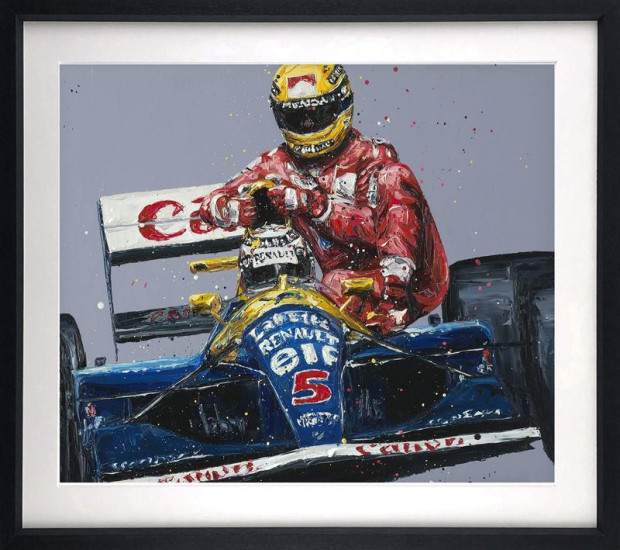 Taxi For Senna - Artist Proof - Black Framed