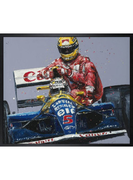 Taxi For Senna - Canvas - Artist Proof Black Framed - Framed Box Canvas