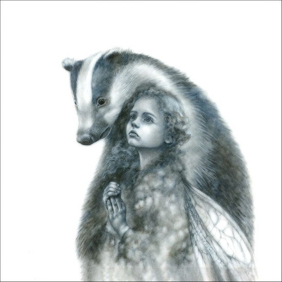 The Badger Faerie - Framed