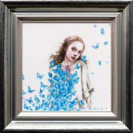 Wendy Darling - Silver-Blue Framed