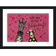 Will You Be My Valentines - Original - Black Framed