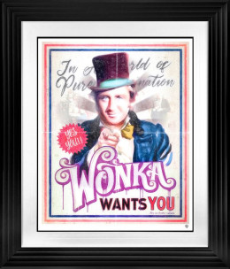 Wonka Needs You - Black Framed