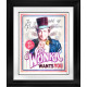 Wonka Needs You - Black Framed