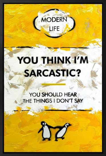 You Think Im Sarcastic? - Original - Framed