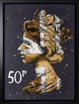50K Queen - Canvas - Artist Proof Black Framed - Framed Box Canvas