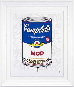 Campbell's MOD Soup - Artist Proof White Framed