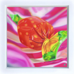 Fruit Pop - Canvas - White Framed