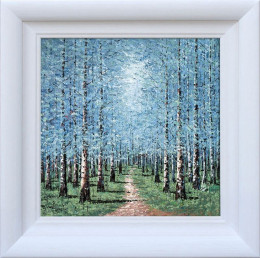 Into The Forest - White Framed