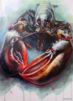 Lobster I - Original - Framed