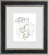 Lord And Lady II - Line Study - Limited Edition - Black Framed