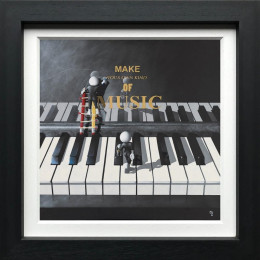 Make Your Own Kind Of Music - Canvas - Black Framed