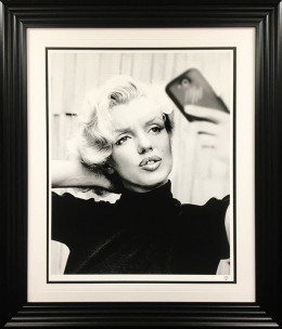 Monroe Selfie - Artist Proof Black Framed