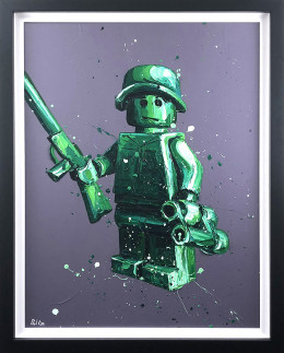 Ryan (Lego) - Canvas - Artist Proof Black Framed - Framed Box Canvas